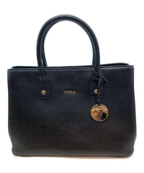 FURLA（フルラ）FURLA (フルラ) LINDA ハンドバッグ ブラックの古着・服飾アイテム
