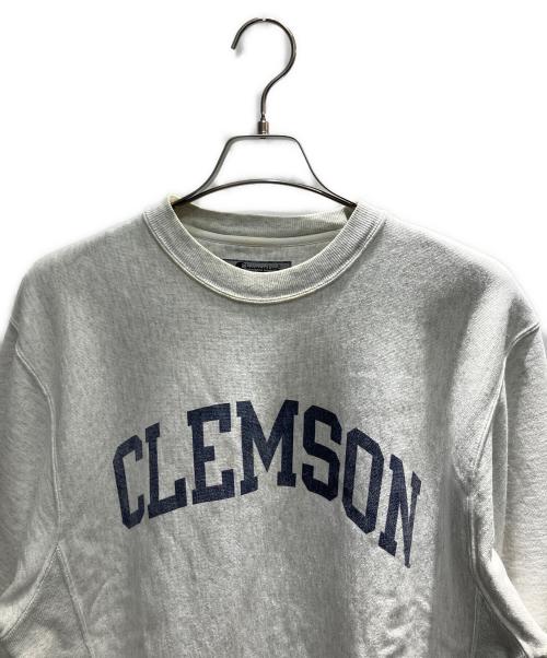 Champion（チャンピオン）Champion (チャンピオン) 古着 染み込みプリント ORIGINAL REVERSE WEAVE スウェット ライトグレー サイズ:Mの古着・服飾アイテム