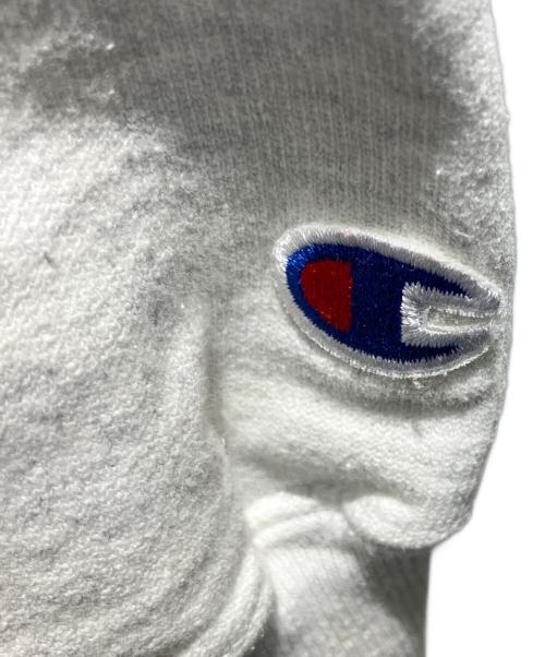 Champion（チャンピオン）Champion (チャンピオン) 古着 染み込みプリント ORIGINAL REVERSE WEAVE スウェット ライトグレー サイズ:Mの古着・服飾アイテム