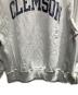 中古・古着 Champion (チャンピオン) 古着 染み込みプリント ORIGINAL REVERSE WEAVE スウェット ライトグレー サイズ:M：5000円