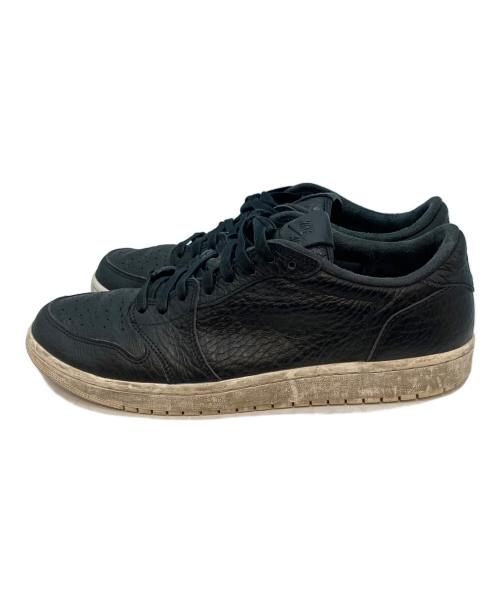 NIKE（ナイキ）NIKE (ナイキ) AIR JORDAN1 Retro Low Swooshless  ローカットスニーカー ブラック サイズ:29cmの古着・服飾アイテム