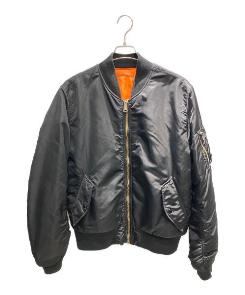ALPHA INDUSTRIES（アルファインダストリーズ）ALPHA INDUSTRIES (アルファインダストリーズ) MA-1ジャケット ブラック×オレンジ サイズ:XLの古着・服飾アイテム