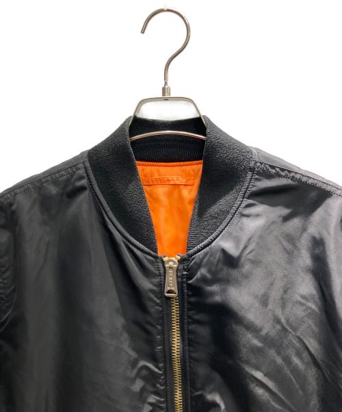 ALPHA INDUSTRIES（アルファインダストリーズ）ALPHA INDUSTRIES (アルファインダストリーズ) MA-1ジャケット ブラック×オレンジ サイズ:XLの古着・服飾アイテム