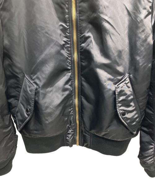 ALPHA INDUSTRIES（アルファインダストリーズ）ALPHA INDUSTRIES (アルファインダストリーズ) MA-1ジャケット ブラック×オレンジ サイズ:XLの古着・服飾アイテム