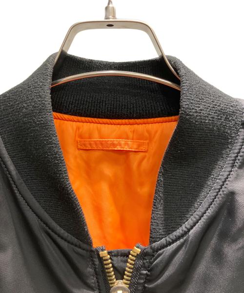 ALPHA INDUSTRIES（アルファインダストリーズ）ALPHA INDUSTRIES (アルファインダストリーズ) MA-1ジャケット ブラック×オレンジ サイズ:XLの古着・服飾アイテム