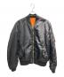 ALPHA INDUSTRIES（アルファインダストリーズ）の古着「MA-1ジャケット」｜ブラック×オレンジ