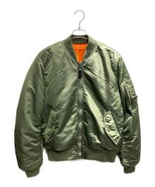 ALPHA INDUSTRIES（アルファインダストリーズ）の古着「MA-1ジャケット」｜オリーブ×オレンジ