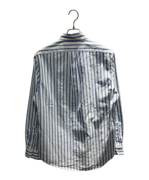 POLO RALPH LAUREN（ポロ・ラルフローレン）POLO RALPH LAUREN (ポロ・ラルフローレン) ストライプ 長袖シャツ スカイブルー サイズ:Mの古着・服飾アイテム