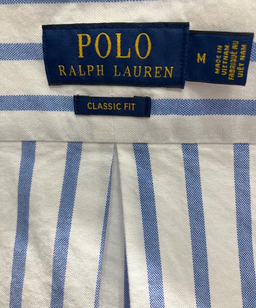 POLO RALPH LAUREN（ポロ・ラルフローレン）POLO RALPH LAUREN (ポロ・ラルフローレン) ストライプ 長袖シャツ スカイブルー サイズ:Mの古着・服飾アイテム