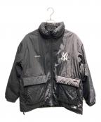 PERUSHU×MLBペルーシュ×エムエルビー）の古着「中綿ジャケット」｜ブラック