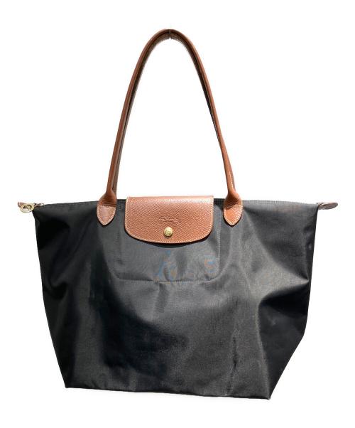 LONGCHAMP（ロンシャン）LONGCHAMP (ロンシャン) ル プリアージュ オリジナル トートバッグ ブラックの古着・服飾アイテム