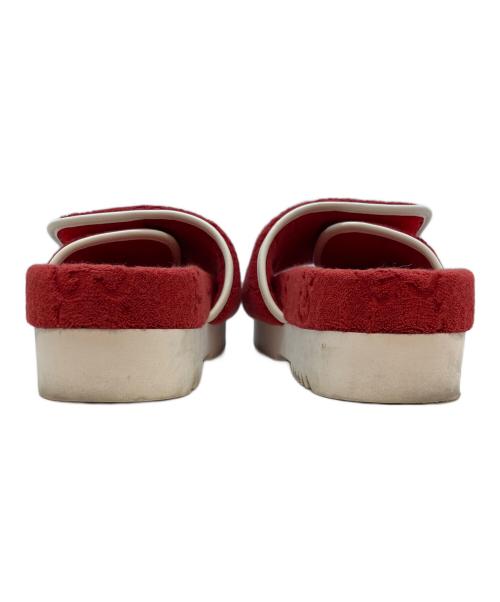 adidas（アディダス）adidas (アディダス) GUCCI (グッチ) GG プラットフォーム サンダル サンダル レッド×ホワイト サイズ:38の古着・服飾アイテム