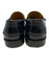 中古・古着 GUCCI (グッチ) インターロッキングGローファー ローファー ホワイト×ブラック サイズ:5 1/2：30000円