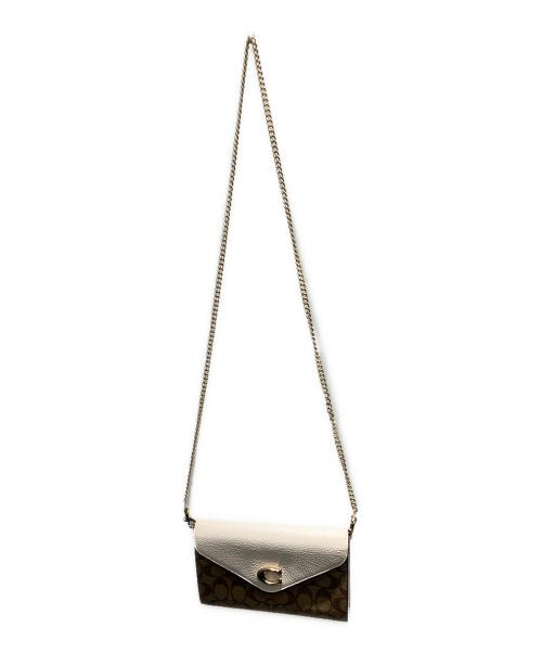 COACH（コーチ）COACH (コーチ) ショルダーバッグ ブラウン×ベージュの古着・服飾アイテム