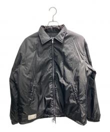 Schott（ショット）の古着「バックロゴナイロンコーチジャケット」｜ブラック