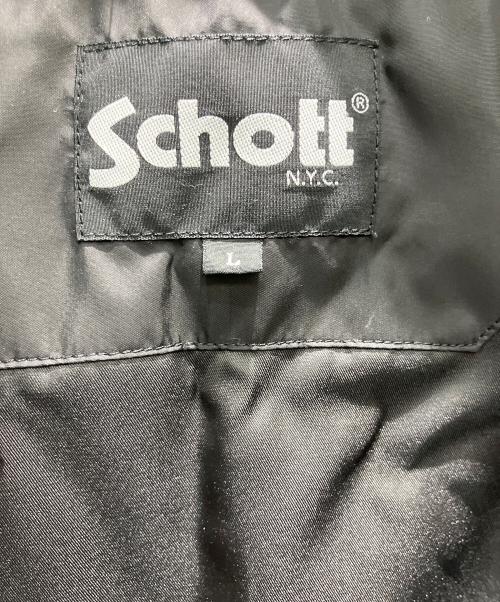 Schott（ショット）Schott (ショット) バックロゴナイロンコーチジャケット ブラック サイズ:Lの古着・服飾アイテム