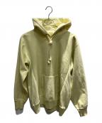 AURALEEオーラリー）の古着「SUPER MILLED SWEAT P/O PARKA プルオーバーパーカー」｜薄黄色