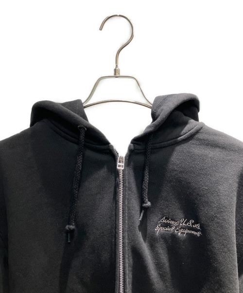 AVIREX（アヴィレックス）AVIREX (アヴィレックス) ジップパーカー ブラック サイズ:Freeの古着・服飾アイテム