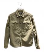 Patagoniaパタゴニア）の古着「トポ・キャニオン・モールスキン・シャツ シャツジャケット」｜オリーブ