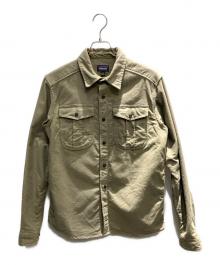 Patagonia（パタゴニア）の古着「トポ・キャニオン・モールスキン・シャツ シャツジャケット」｜オリーブ