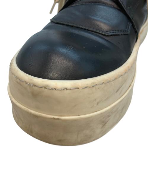 RICK OWENS（リックオウエンス）RICK OWENS (リックオウエンス) MEGA BUMPER GEOBASKET ハイカットスニーカー ホワイト×ブラック サイズ:42の古着・服飾アイテム