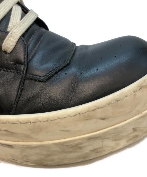 RICK OWENS（リックオウエンス）RICK OWENS (リックオウエンス) MEGA BUMPER GEOBASKET ハイカットスニーカー ホワイト×ブラック サイズ:42の古着・服飾アイテム