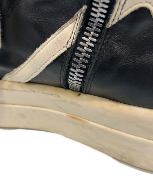 RICK OWENS（リックオウエンス）RICK OWENS (リックオウエンス) MEGA BUMPER GEOBASKET ハイカットスニーカー ホワイト×ブラック サイズ:42の古着・服飾アイテム