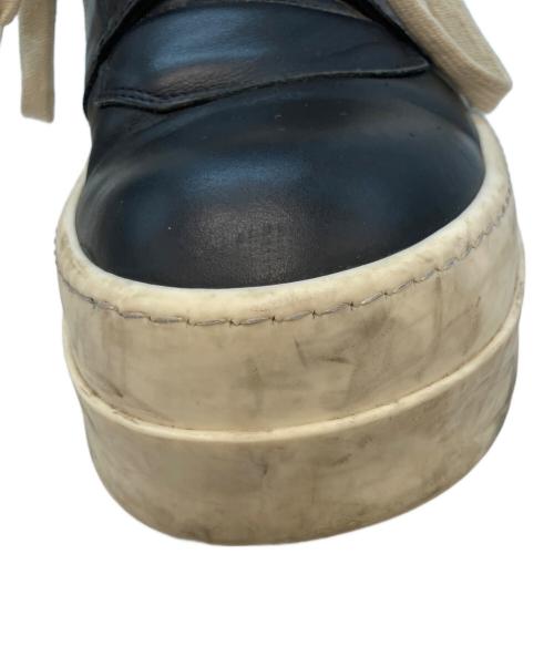 RICK OWENS（リックオウエンス）RICK OWENS (リックオウエンス) MEGA BUMPER GEOBASKET ハイカットスニーカー ホワイト×ブラック サイズ:42の古着・服飾アイテム