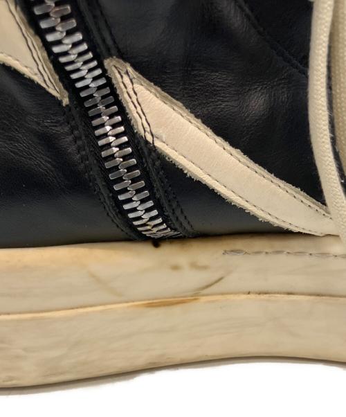 RICK OWENS（リックオウエンス）RICK OWENS (リックオウエンス) MEGA BUMPER GEOBASKET ハイカットスニーカー ホワイト×ブラック サイズ:42の古着・服飾アイテム