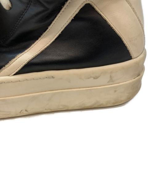 RICK OWENS（リックオウエンス）RICK OWENS (リックオウエンス) MEGA BUMPER GEOBASKET ハイカットスニーカー ホワイト×ブラック サイズ:42の古着・服飾アイテム