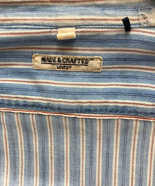 LEVI'S MADE&CRAFTED（リーバイスメイドクラフテッド）LEVI'S MADE&CRAFTED (リーバイスメイドクラフテッド) 古着 長袖シャツ スカイブルー×レッド サイズ:1の古着・服飾アイテム