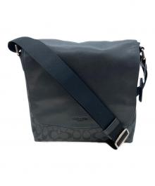 COACH（コーチ）の古着「シグネチャー ショルダーバッグ」｜ブラック