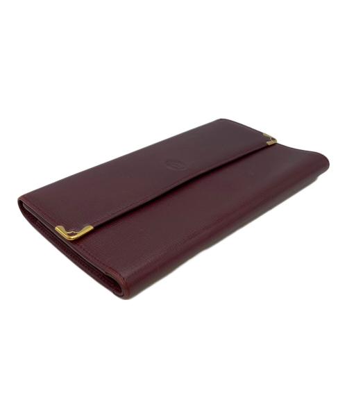 Cartier（カルティエ）Cartier (カルティエ) マストライン FL125634L 3つ折り財布 ボルドーの古着・服飾アイテム