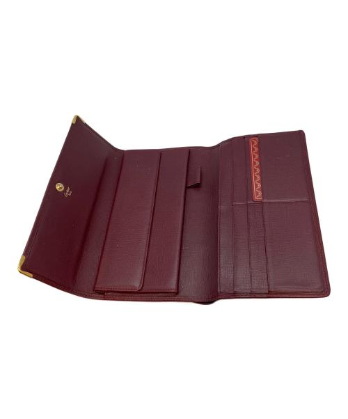 Cartier（カルティエ）Cartier (カルティエ) マストライン FL125634L 3つ折り財布 ボルドーの古着・服飾アイテム