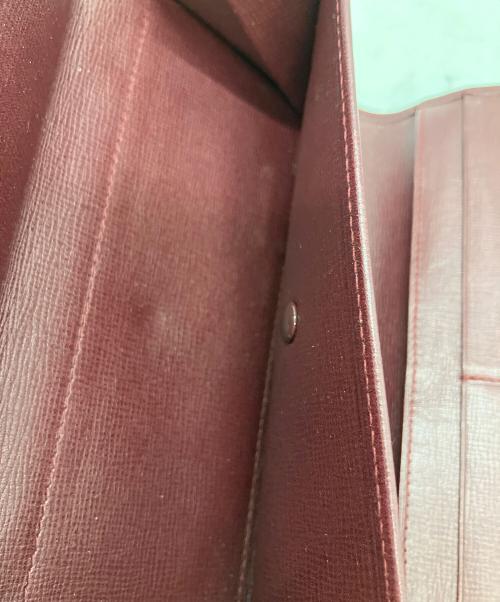 Cartier（カルティエ）Cartier (カルティエ) マストライン FL125634L 3つ折り財布 ボルドーの古着・服飾アイテム