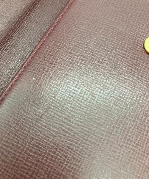 Cartier（カルティエ）Cartier (カルティエ) マストライン FL125634L 3つ折り財布 ボルドーの古着・服飾アイテム