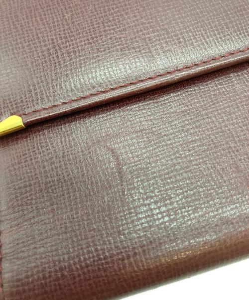 Cartier（カルティエ）Cartier (カルティエ) マストライン FL125634L 3つ折り財布 ボルドーの古着・服飾アイテム
