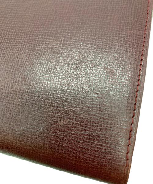 Cartier（カルティエ）Cartier (カルティエ) マストライン FL125634L 3つ折り財布 ボルドーの古着・服飾アイテム