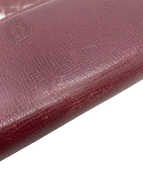 Cartier（カルティエ）Cartier (カルティエ) マストライン FL125634L 3つ折り財布 ボルドーの古着・服飾アイテム