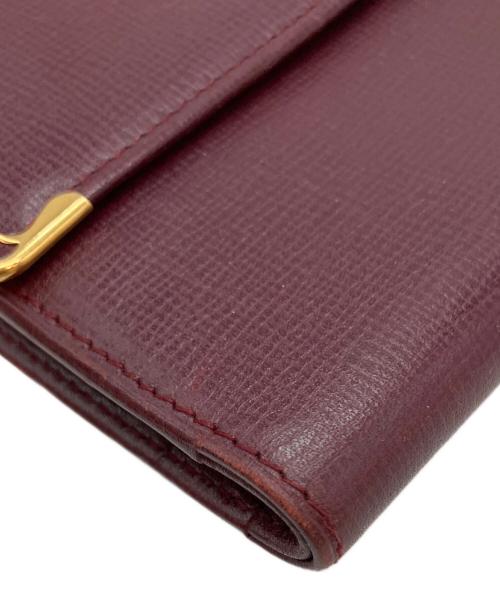 Cartier（カルティエ）Cartier (カルティエ) マストライン FL125634L 3つ折り財布 ボルドーの古着・服飾アイテム