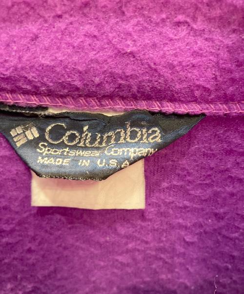 Columbia（コロンビア）Columbia (コロンビア) 80s USA英 フリースジャケット パープル サイズ:不明の古着・服飾アイテム