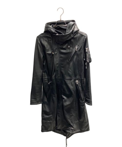 JOHNNY WOLF（ジョニーウルフ）JOHNNY WOLF (ジョニーウルフ) レザーコート ブラック サイズ:3の古着・服飾アイテム