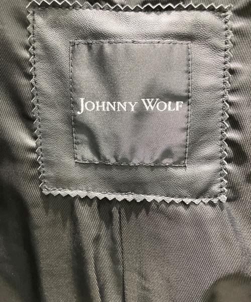 JOHNNY WOLF（ジョニーウルフ）JOHNNY WOLF (ジョニーウルフ) レザーコート ブラック サイズ:3の古着・服飾アイテム