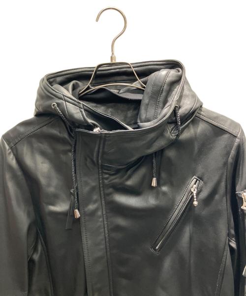 JOHNNY WOLF（ジョニーウルフ）JOHNNY WOLF (ジョニーウルフ) レザーコート ブラック サイズ:3の古着・服飾アイテム