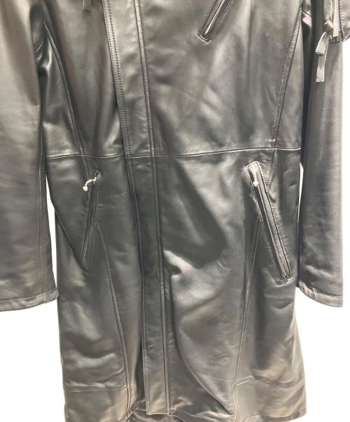 JOHNNY WOLF（ジョニーウルフ）JOHNNY WOLF (ジョニーウルフ) レザーコート ブラック サイズ:3の古着・服飾アイテム
