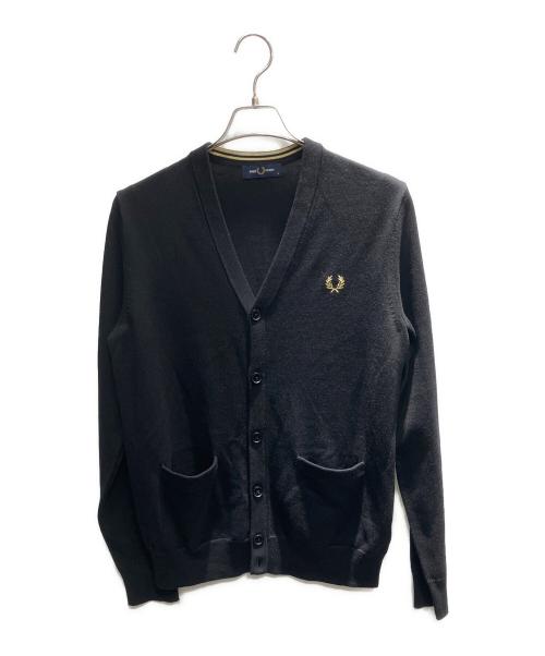 FRED PERRY（フレッドペリー）FRED PERRY (フレッドペリー) 薄手カーディガン ブラック サイズ:Mの古着・服飾アイテム