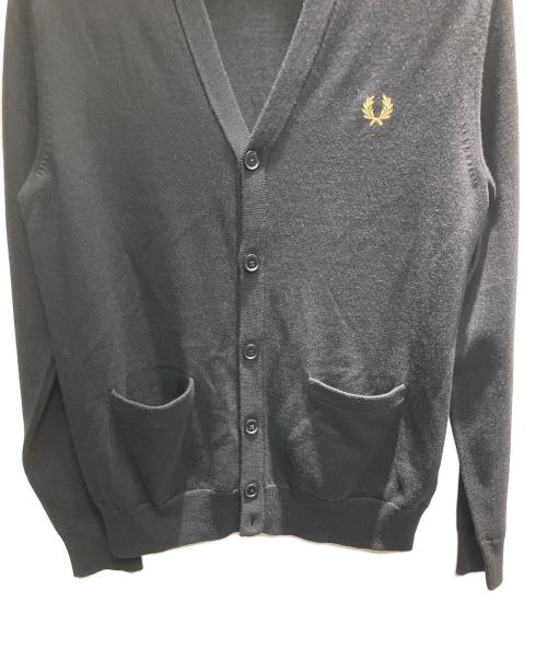FRED PERRY（フレッドペリー）FRED PERRY (フレッドペリー) 薄手カーディガン ブラック サイズ:Mの古着・服飾アイテム