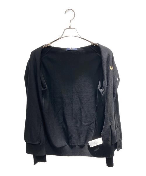 FRED PERRY（フレッドペリー）FRED PERRY (フレッドペリー) 薄手カーディガン ブラック サイズ:Mの古着・服飾アイテム