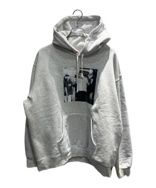 SUPREME（シュプリーム）SUPREME (シュプリーム) ANTIHERO (アンタイヒーロー) Hooded Sweatshirt プルオーバーパーカー ライトグレー サイズ:XLの古着・服飾アイテム