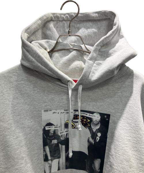 SUPREME（シュプリーム）SUPREME (シュプリーム) ANTIHERO (アンタイヒーロー) Hooded Sweatshirt プルオーバーパーカー ライトグレー サイズ:XLの古着・服飾アイテム